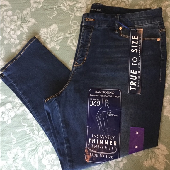 Crop. Bandolino Smooth Operator Crop Jeans - Picture 6 of 7